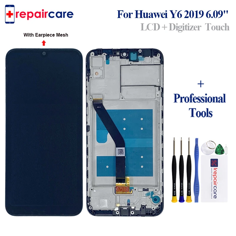 6 09 &quotЖК дисплей с рамкой для huawei Y6 Prime 2019 Pro ЖК сенсорным экраном дигитайзер