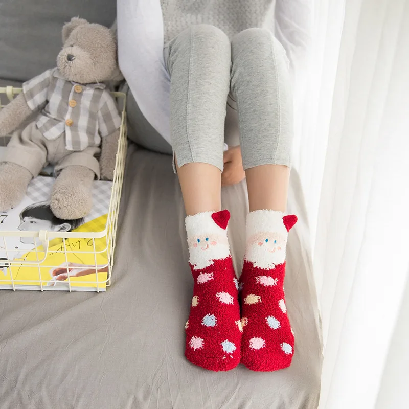 Подарочная коробка женские осенне зимние брендовые утепленные махровые носки