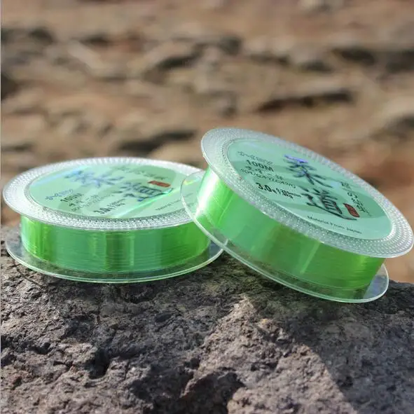 Новое прибытие светло-зеленый прозрачный нейлон лески японский импортное сырье