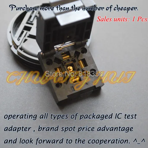 

QFN48 тестовая розетка WSON48 DFN48 MLF48 IC розетка 6x6 мм шаг = 0,4 мм