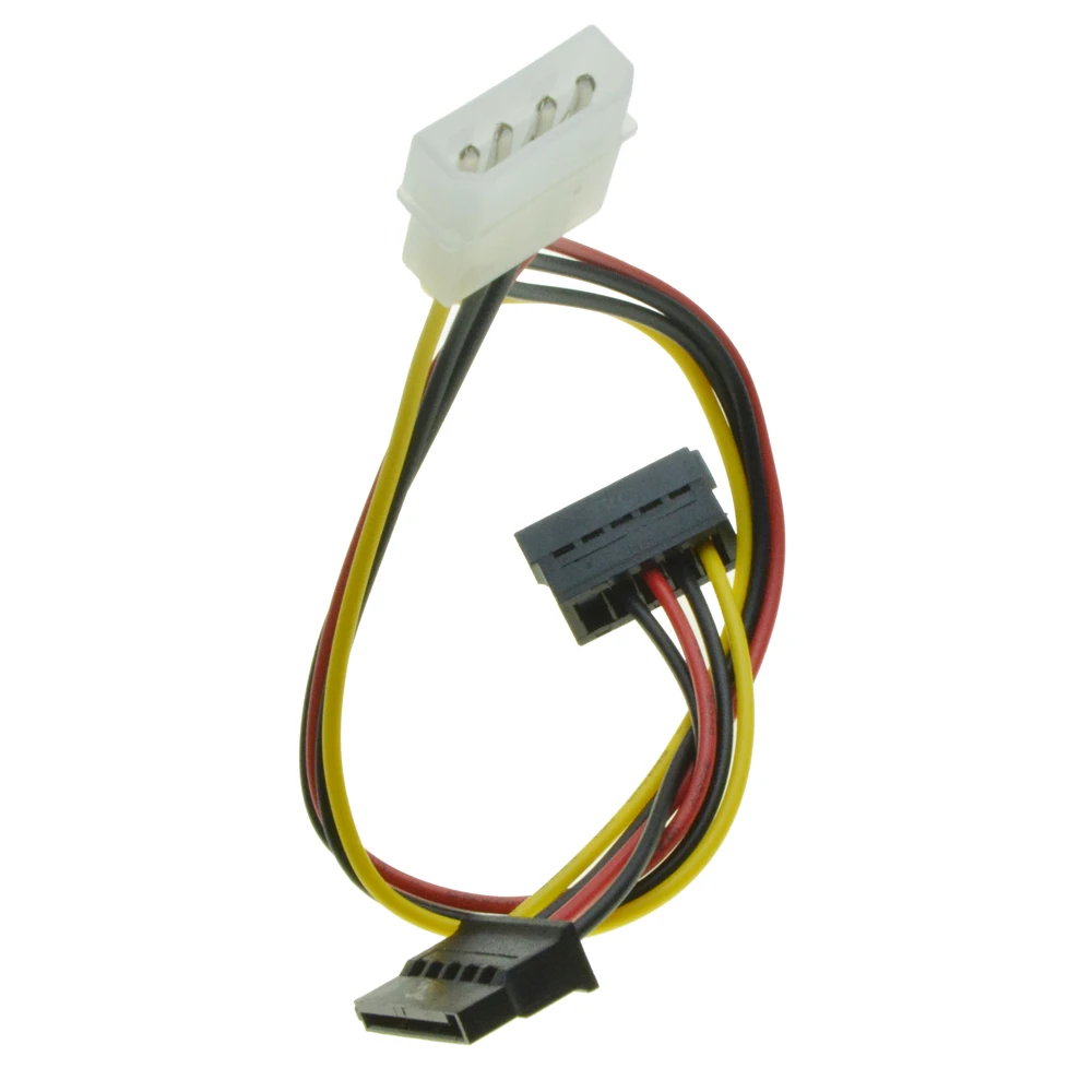4Pin Molex Male от 1 до 2 SATA Female удлинитель IDE Power Port to Dual 15 Pin Y Splitter|cable ide|sata female15 pin sata |