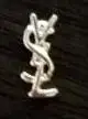 YSL 12mm silver 100 шт украшения для ногтей - Цвет: YSL 12mm silver