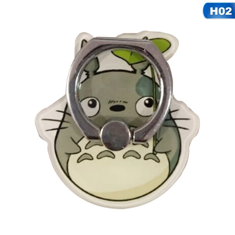 Totoro Дизайн Держатели для телефонов 360 градусов пластиковое палец Мобильный телефон Смартфон подставка держатель для iPhone samsung Xiaomi - Цвет: PA3125H02
