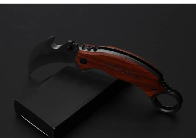 Karambit нож X52 5Cr13Mov Лезвие cid филиал деревянная ручка складной EDC инструмент Открытый