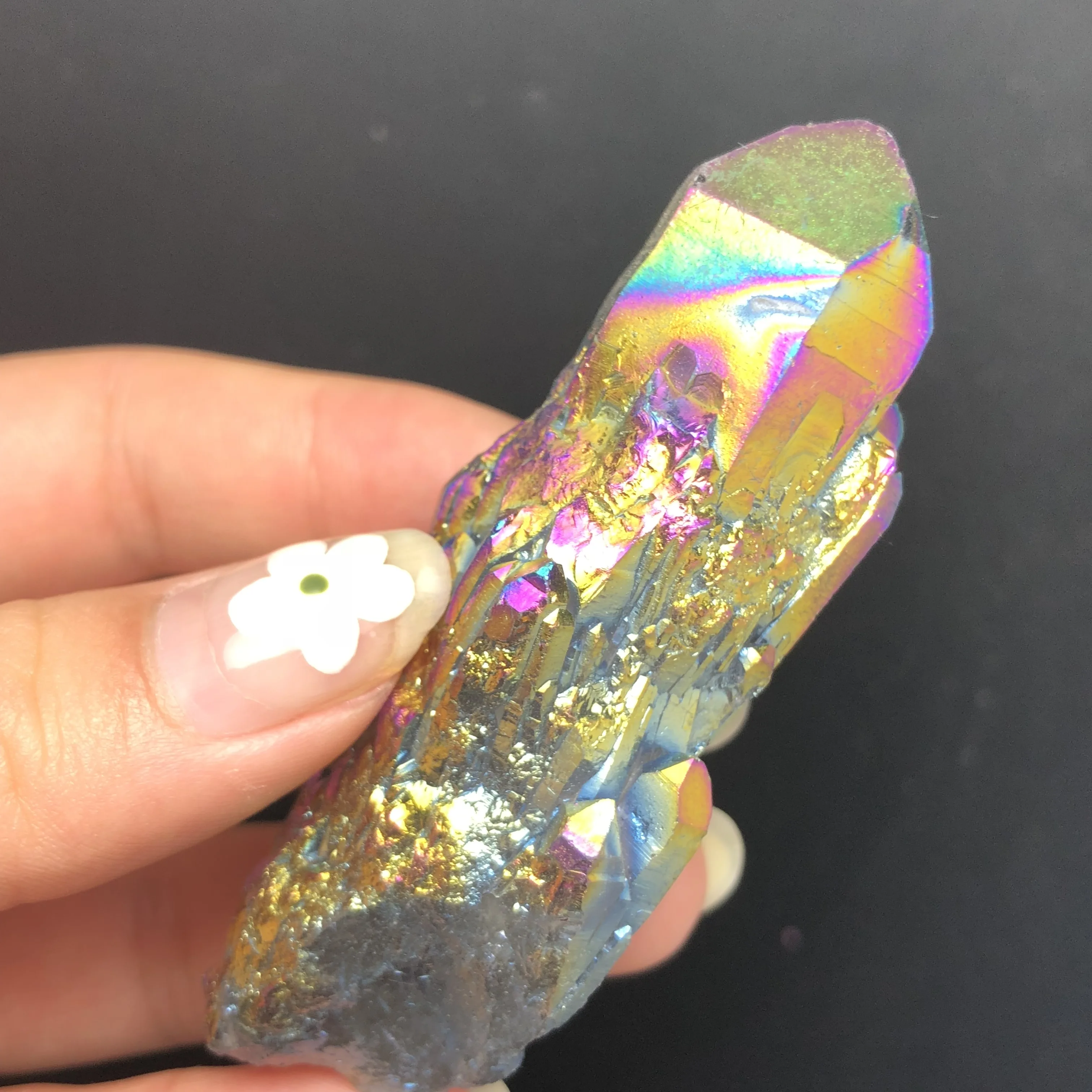Два красивых кристальных кластера Aura Angel Titanium образец кристалла кварца минералы