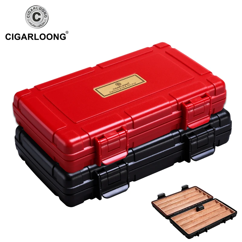 

CIGARLOONG cigar boxes cigar travel portable moisturizing alcohol box cigar packets CA-0021
