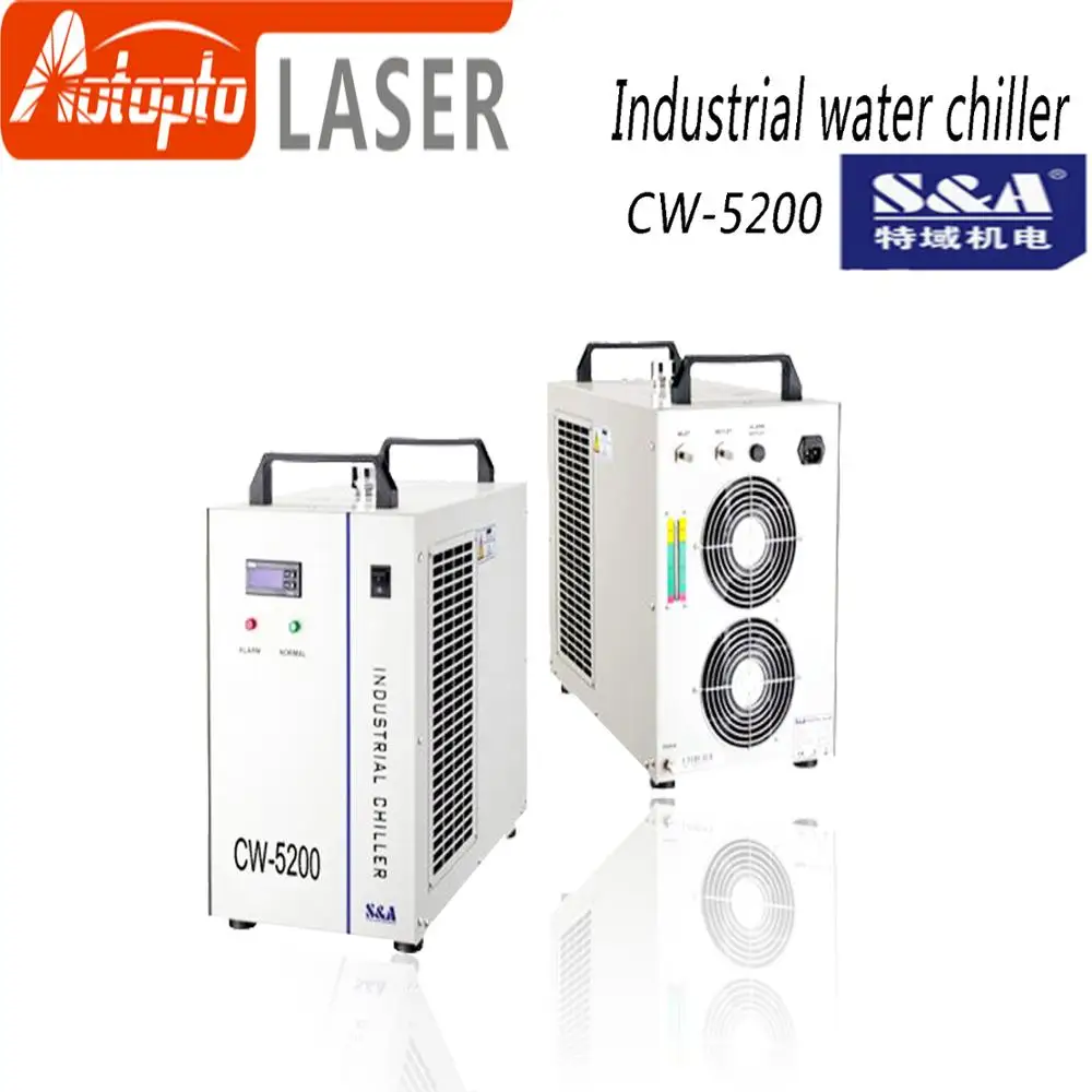 Промышленный Воздушный водяной охладитель S & A CW5200 CW5202 для CO2 лазерной гравировки