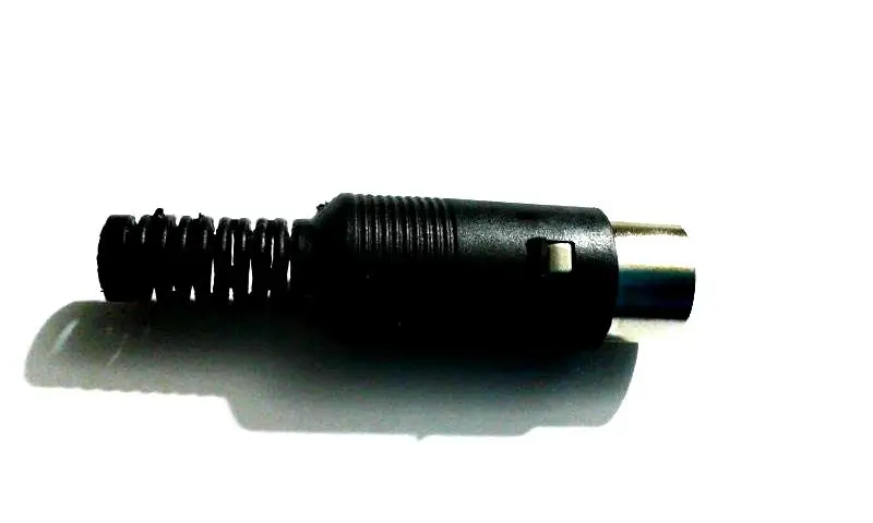 

6 pcs 4 Pin DIN Plug DIN male Plug Cable Connector with Plastic Handle