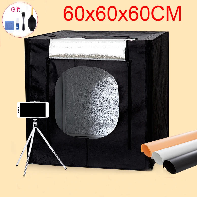 Портативный софтбокс для фотостудии 60*60*60 см светильник фотосъемки комплект
