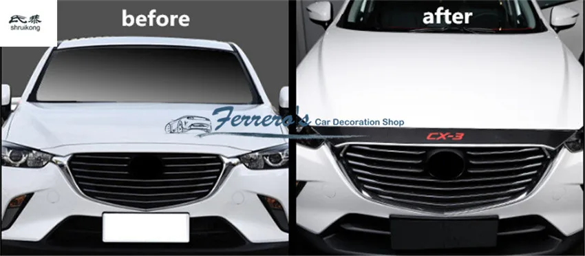 1 шт., углеродное волокно, искусственная кожа для- Mazda CX-3 CX3 CX 3 DK, автомобильные наклейки, автомобильные аксессуары, автомобильная Передняя Крышка Капота