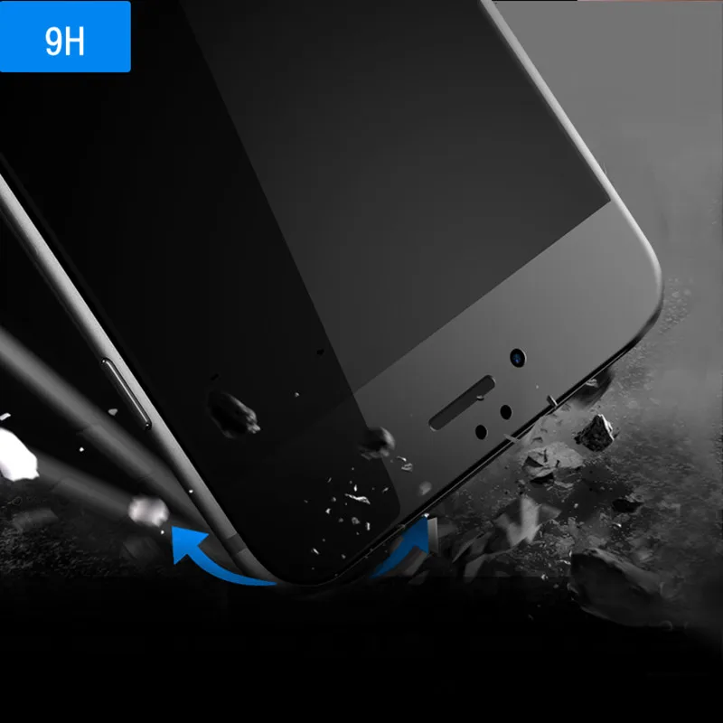 2 шт. Стекло для iPhone 7 6 6S плюс Экран протектор 3d изогнутый край Премиум закаленное