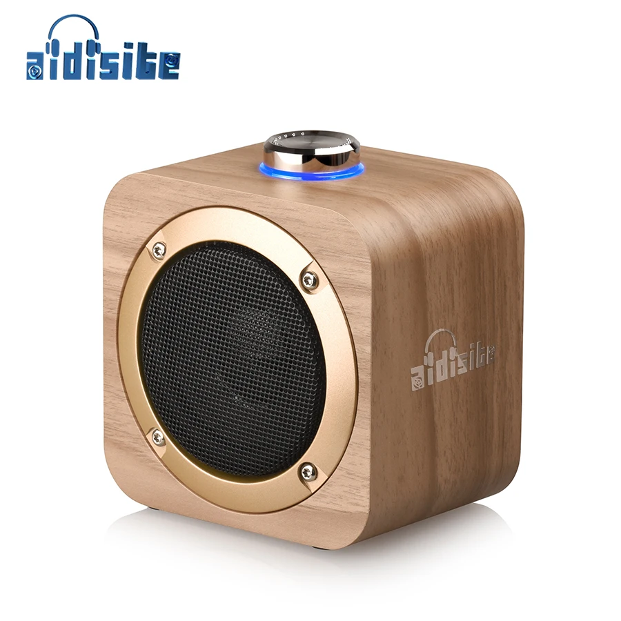 AIDISITE вращающаяся деревянная Bluetooth колонка беспроводная Портативная поддержка TWS