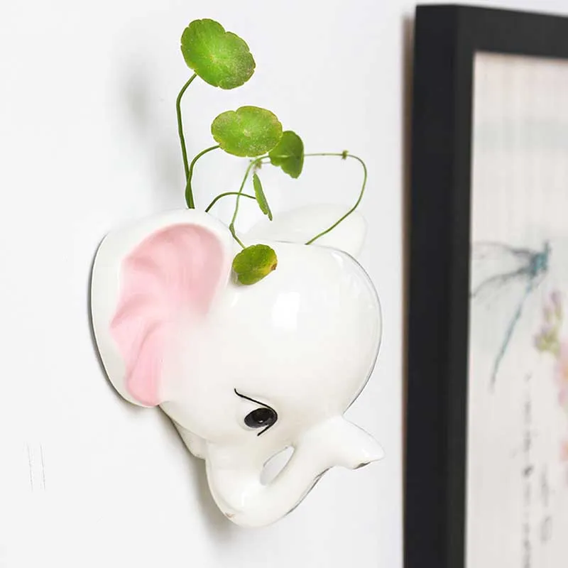 YeFine Мультяшные цветочные горшки в виде слона суккулентное растение керамический