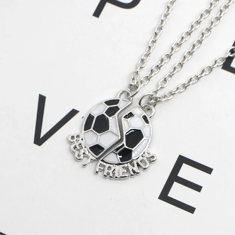 Оригинальное женское ожерелье с номером футбольной команды|friendship pendant necklace|bff