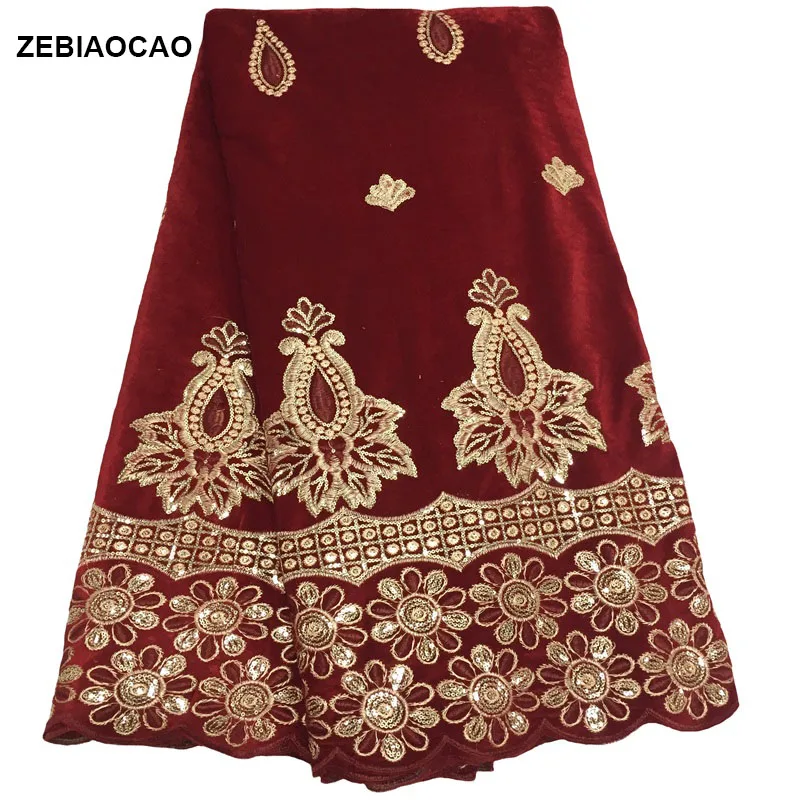 Акция! 1 ярд африканская кружевная ткань высокого качества бархат французская