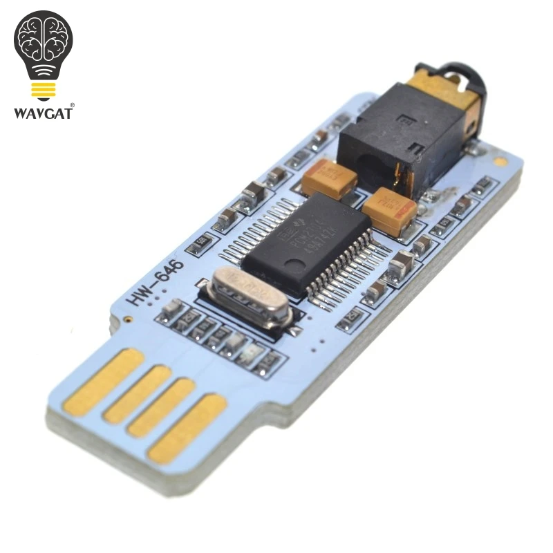 Мини PCM2704 USB Аудио Звуковая карта DAC декодер плата свободный привод для ПК
