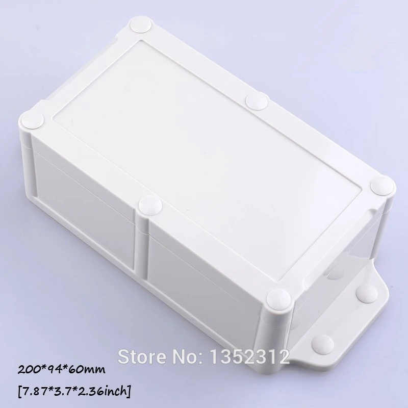 

One pcs 200*94*60mm IP68 plastic waterproof box wall mount PLC enclosure for electronic DIY project box control box switch case