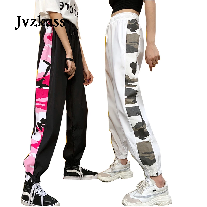 

Jvzkass 2019 new Europe and the United States hiphop pants female girl students loose and comfortable handsome feet sweatpants Z242