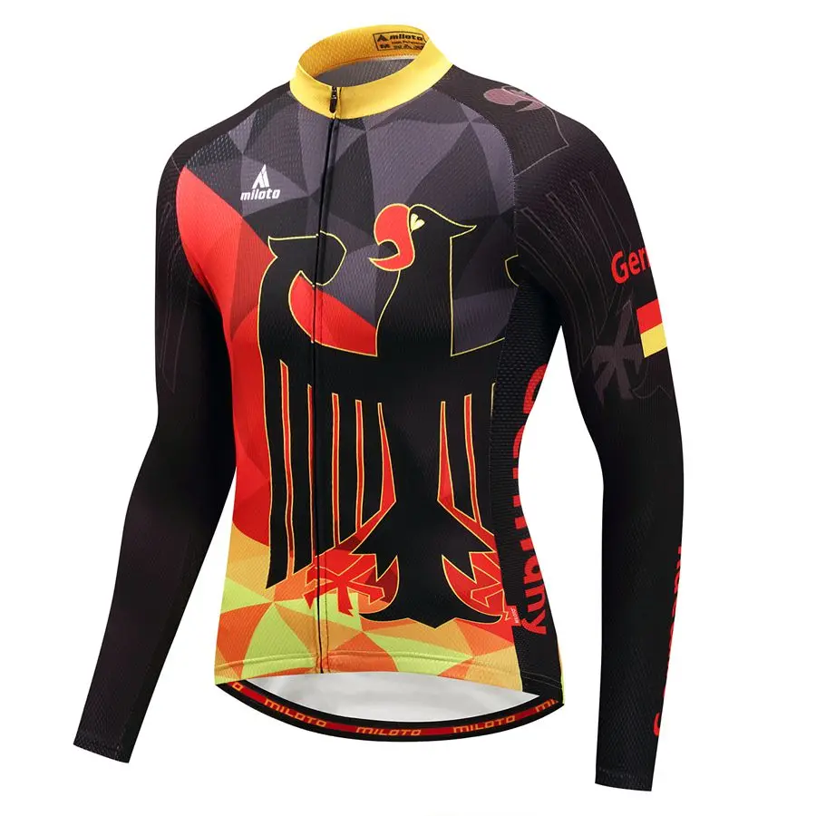 Мужская веломайка Miloto с длинным рукавом дышащая одежда для велоспорта|sleeve cycling