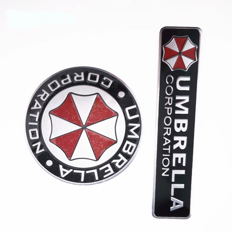 3D aluminum alloy biohazard umbrella Car Sticker for Jaguar Land Rover Range Rover/Evoque/Freelander/Discovery | Автомобили и