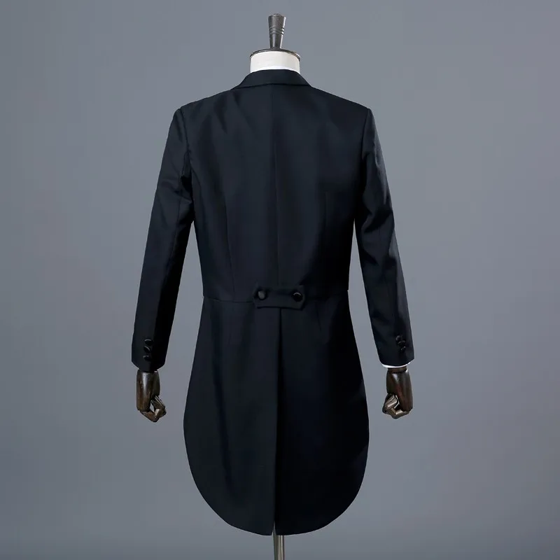 PYJTRL английский джентльмен из двух частей Черный Белый жениха Дешевые Свадебные