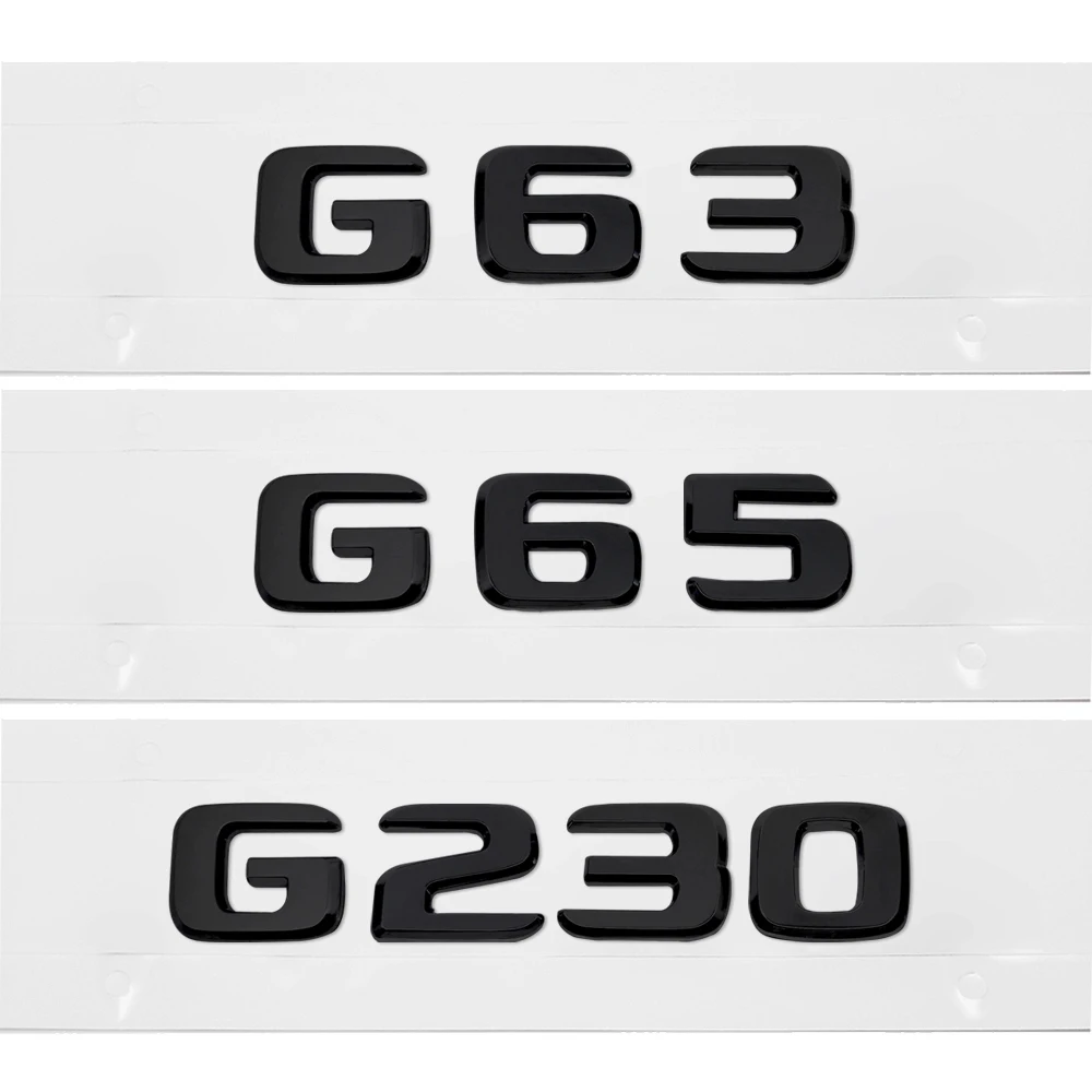 Письмо наклейка для Mercedes Benz AMG G63 G65 G230 G300 G350 G500 G класса W211 W167 АБС пластик черный