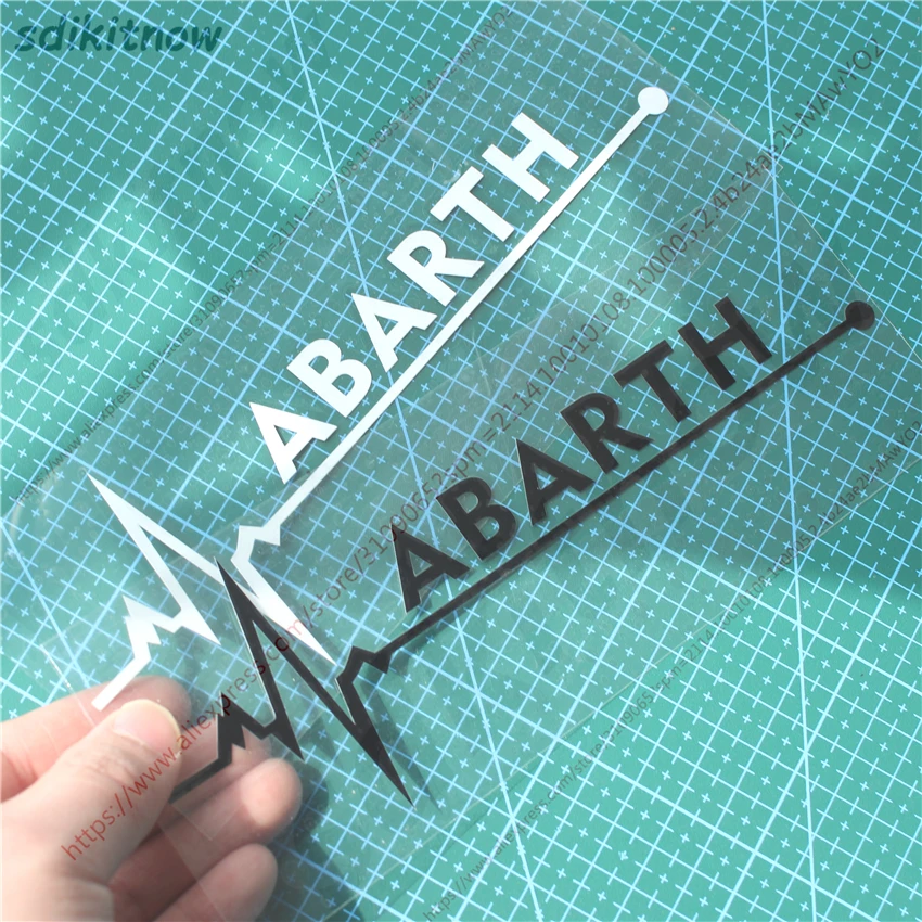1 шт. 7x20 см сердце автомобиля Спортивная Наклейка Стайлинг окна дверь украшение для Abarth fiat 500 grande punto аксессуары