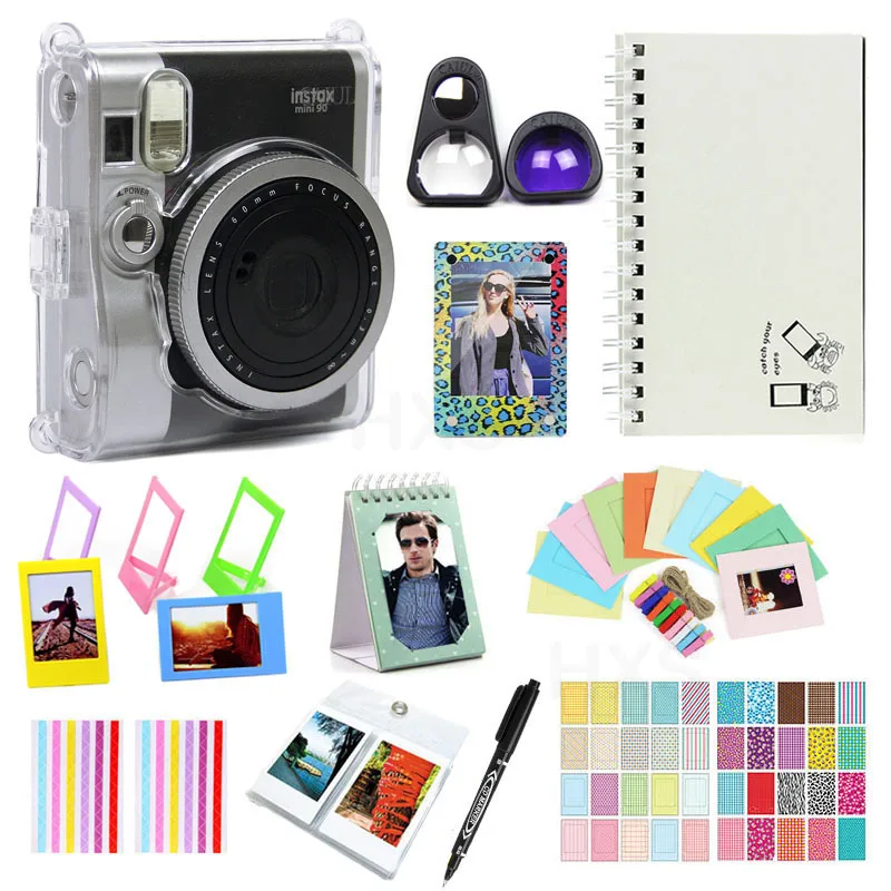 Набор аксессуаров для камеры Fujifilm Instax Mini 90 5 цветов включая сумку