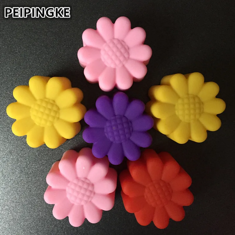 5 шт. силиконовая форма для тортов 3 см подсолнуха шоколада цветов кексов