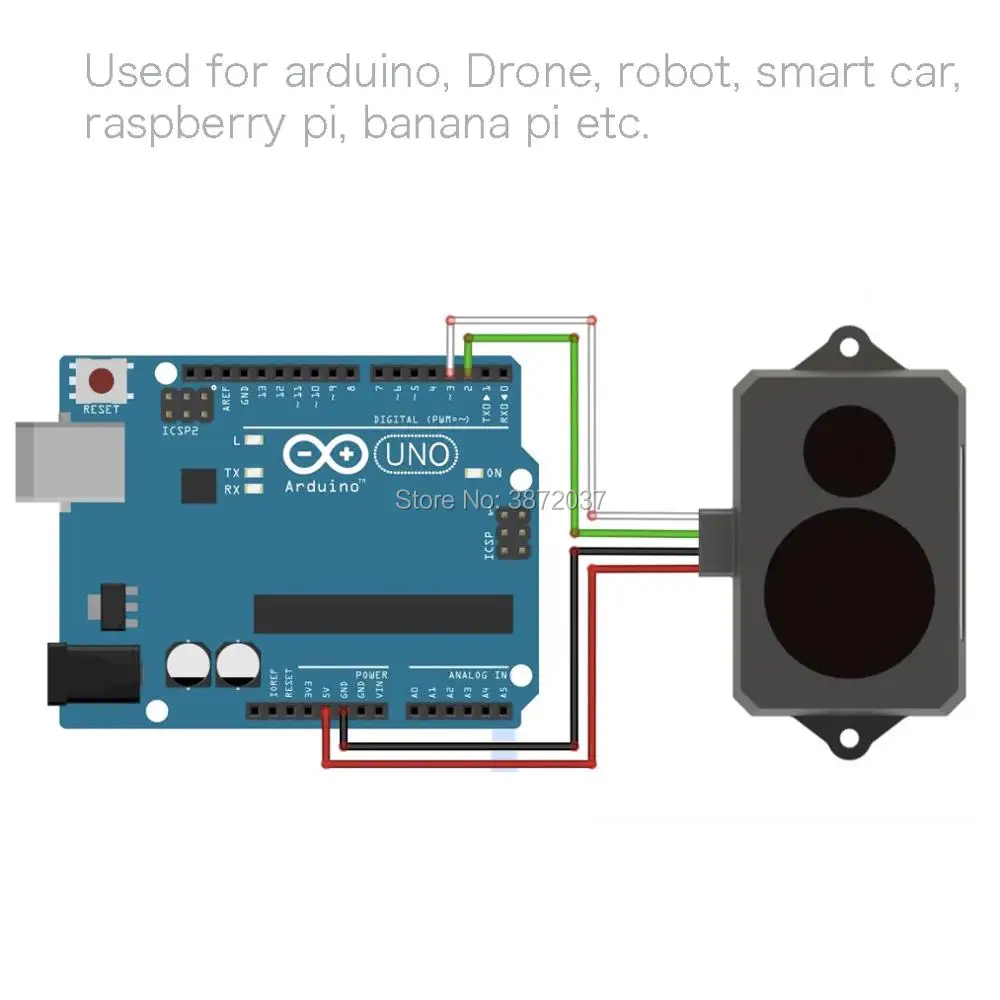 TFmini Lidar дальномер датчик микро-диапазон модуль измерения расстояния gps компас модуль