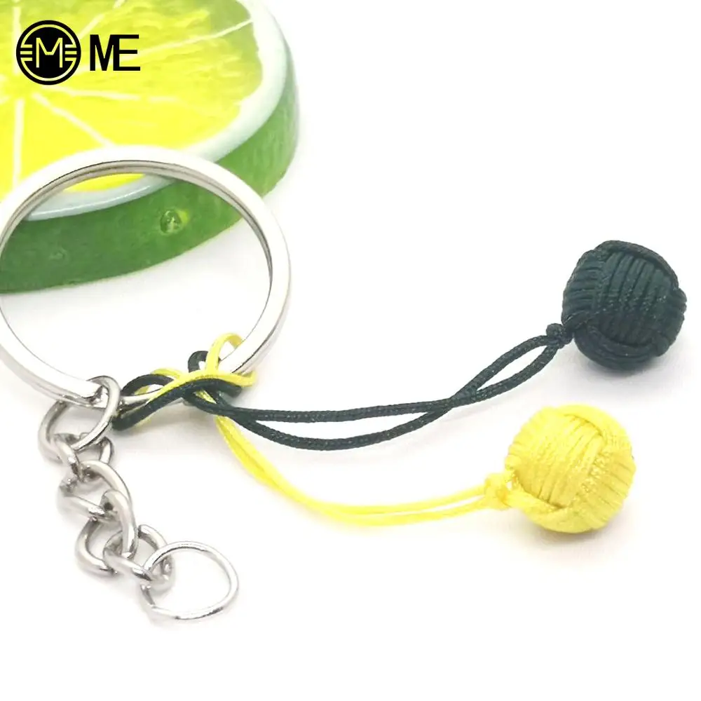 MIVE 2019 New Handmade Monkey Fist Keychain Rope Charm Hanger Pendant Key Chain Car Keys Personality Fashion Jewelry accessories | Украшения