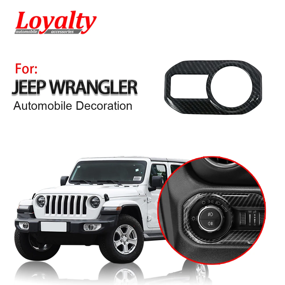 Лояльности для Jeep Wrangler JL 2018 2019 лампы фар кнопка включения Панель декоративная