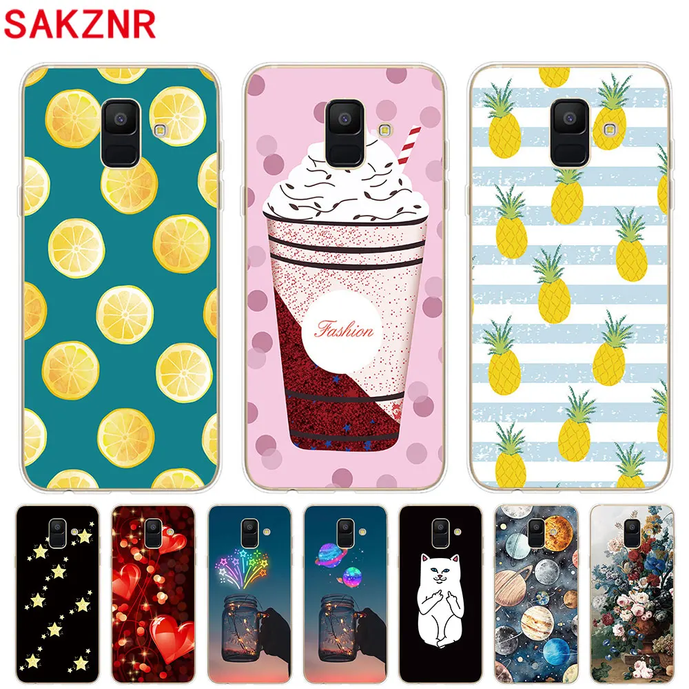 Для samsung Galaxy A6 2018 5 6 &quotчехол прозрачные с рисунком Коке Мягкий силиконовый чехол