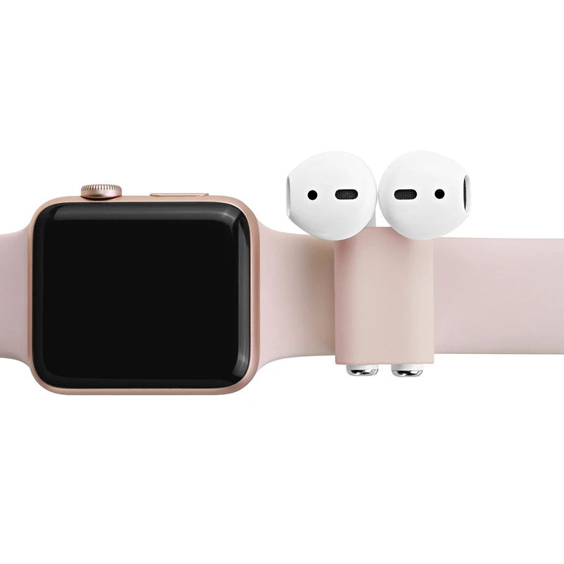 Силиконовый держатель гарнитуры для AirPods защитный чехол для беспроводных bluetooth-наушников часы портативная коробка для хранения наушников