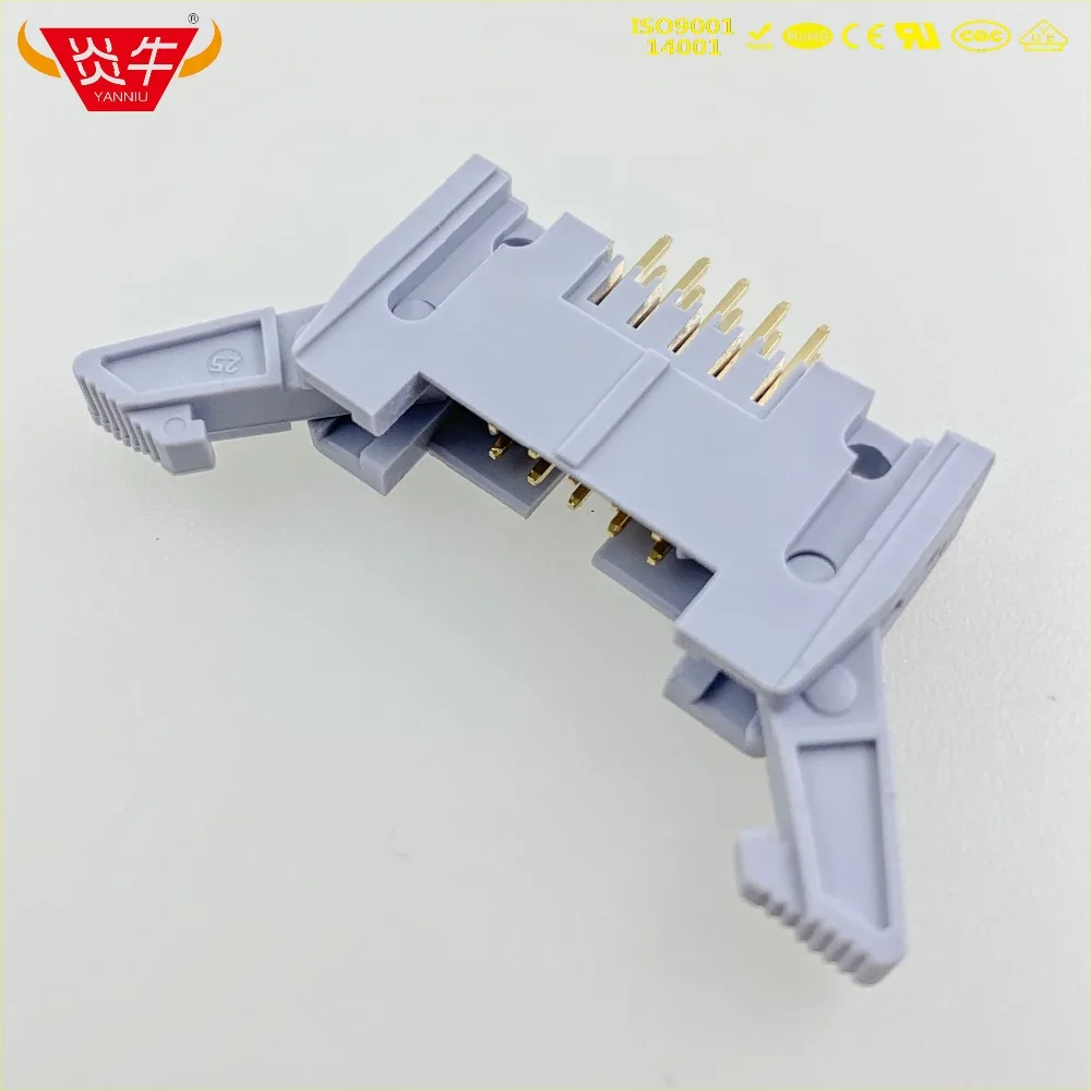 DC2 10P IDC SOCKET BOX 2 54 мм Шаг эжектор заголовок прямой разъем 2*5P 10PIN контактная часть