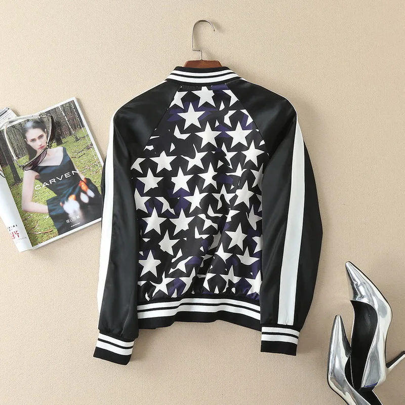 Новинка 2017 г. Осенняя куртка Для женщин Повседневное Пальто Стенд воротник