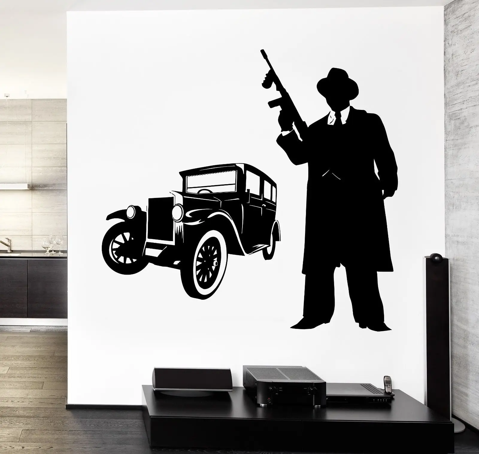 Новинка 2017 Виниловая наклейка на стену в детскую комнату стиле ретро | Дом и сад