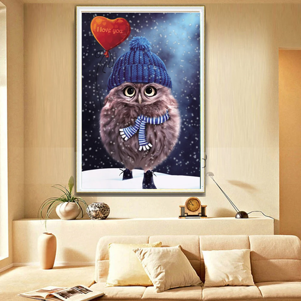 Домашний декор &quotсделай сам&quot картина вышивка крестиком 5D картины сова Мозаика