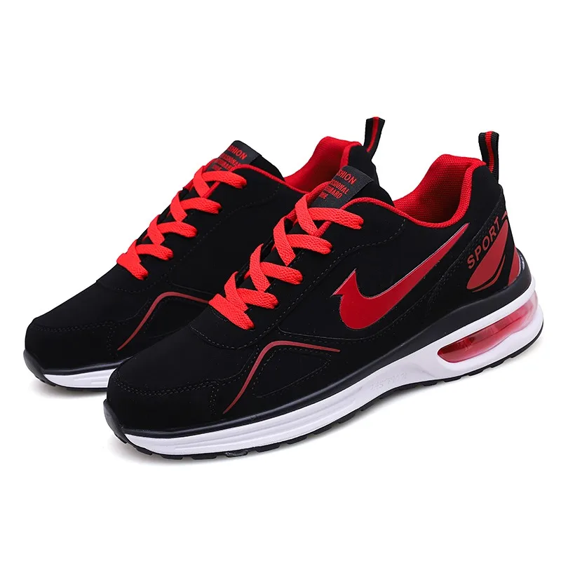 Shoes Men 2019 New PU Contrast Color Stitching Light Men's Fashion Lace Casual Non-slip Work size 36-45 |