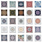 Подушка мандалы чехол декоративный марокканский красочный чехол для подушки 45x45 см подушка в стиле бохо синяя Полиэстеровая диванная подушка диван-кровать Cojin