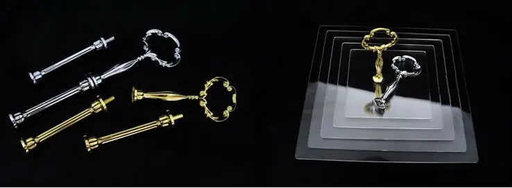 6 Tier Clear Acrylic Square Glass Tiered Cupcake Stand Plexiglass cake stand Free Fedex | Cake Tools