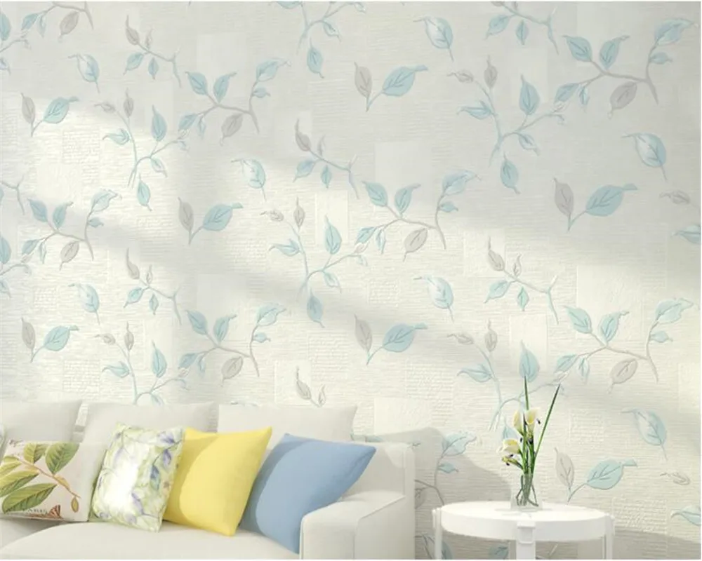

Beibehang американские обои, Украшение стен гостиной, фоновые обои для телевизора, 3D обои с листьями для стен 3 d