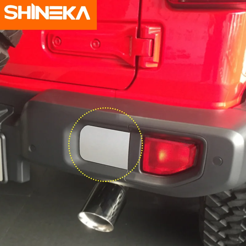 SHINEKA автомобильные наклейки для Jeep Wrangler jl аксессуары 2018 алюминиевый сплав задний