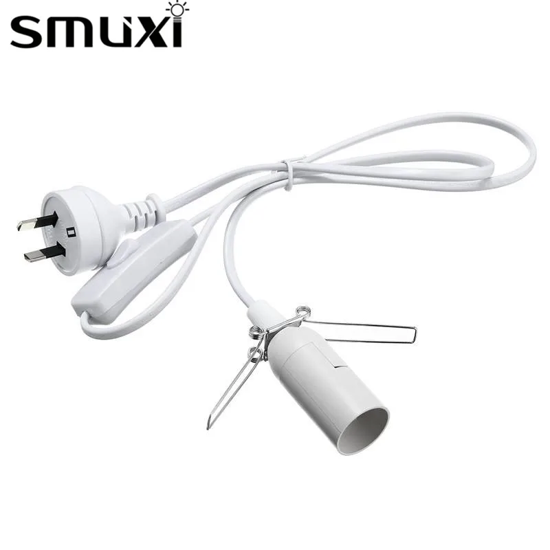 Smuxi 1/1. 2/1. 8/2M шнур основание светильника гималайские солевые лампы Электрический Мощность с вкл/выкл переключатель US/EU/UK/AU разъем черный/белый