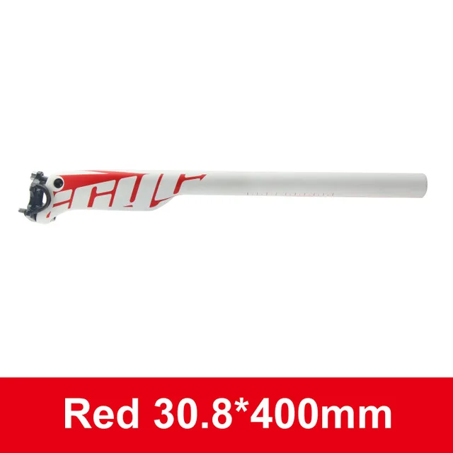 whiteXRed 30.8x400mm Ullicyc новые стойка сидения для горного велосипеда MTB/дорожный велосипед Запчасти полный карбоновое волокно+ сплав крышка Подседельный штырь 27,2/30,8/31,6*350/400 мм - Цвет: whiteXRed 30.8x400mm
