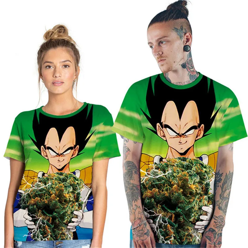 Футболки Dragon Ball Z с 3D принтом мужские и женские футболки летние коротким рукавом