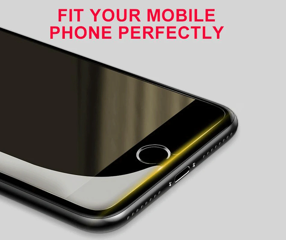 Чехол KISS, закаленное защитное стекло для iPhone 6, 6s, 7 Plus, Защита экрана для iPhone X, XS, 7, 6s, 6 Plus, 5 цветов, зеркальная пленка, чехол