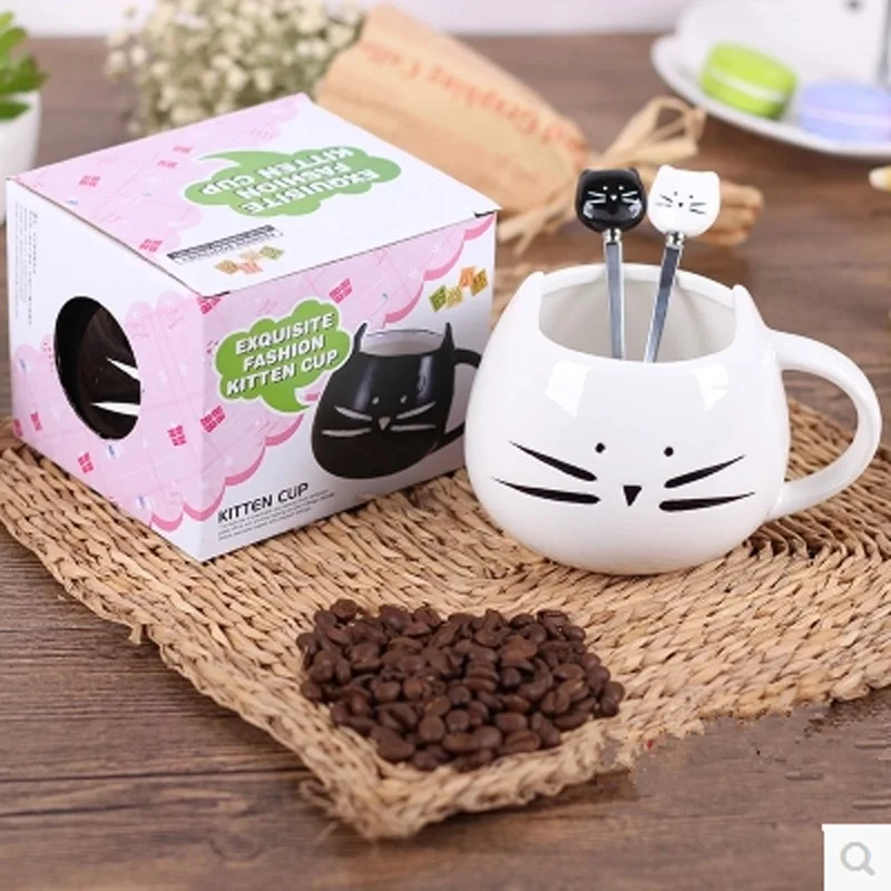 1 шт. Новинка милая Кошка Животное молочная Кружка Керамическая креативная