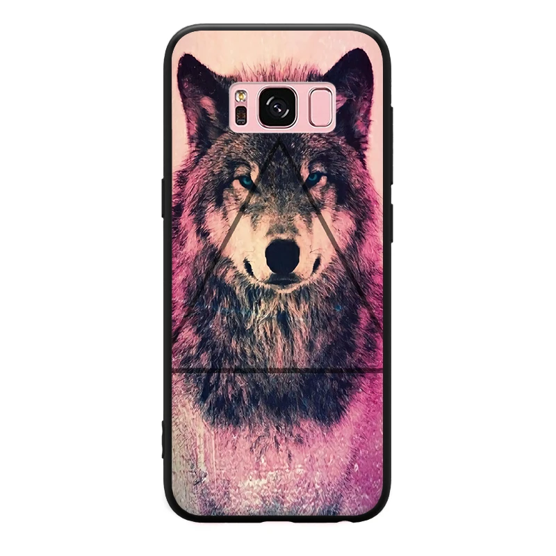 Модный мужской крутой животный узор с волком для Samsung Galaxy A3 A5 A8 J3 J5 J7 2015 2016 2017 2018