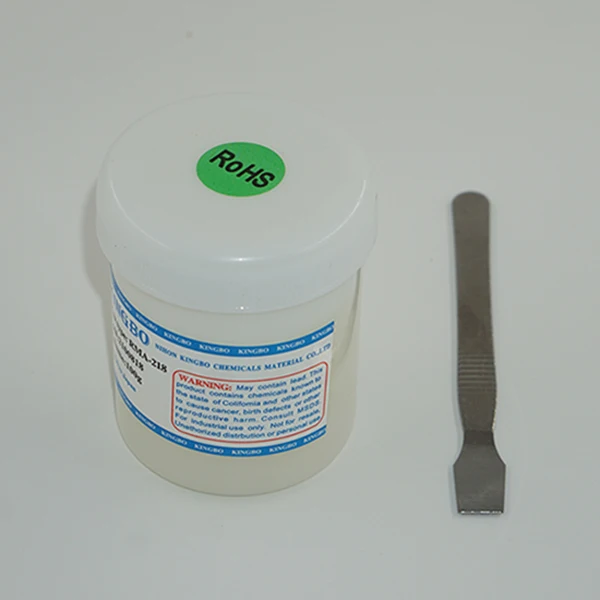 Зеленый Акции clear Kingbo RMA-218 bga паяльная паста 100 г для SMT реболлинга - Цвет: Зеленый